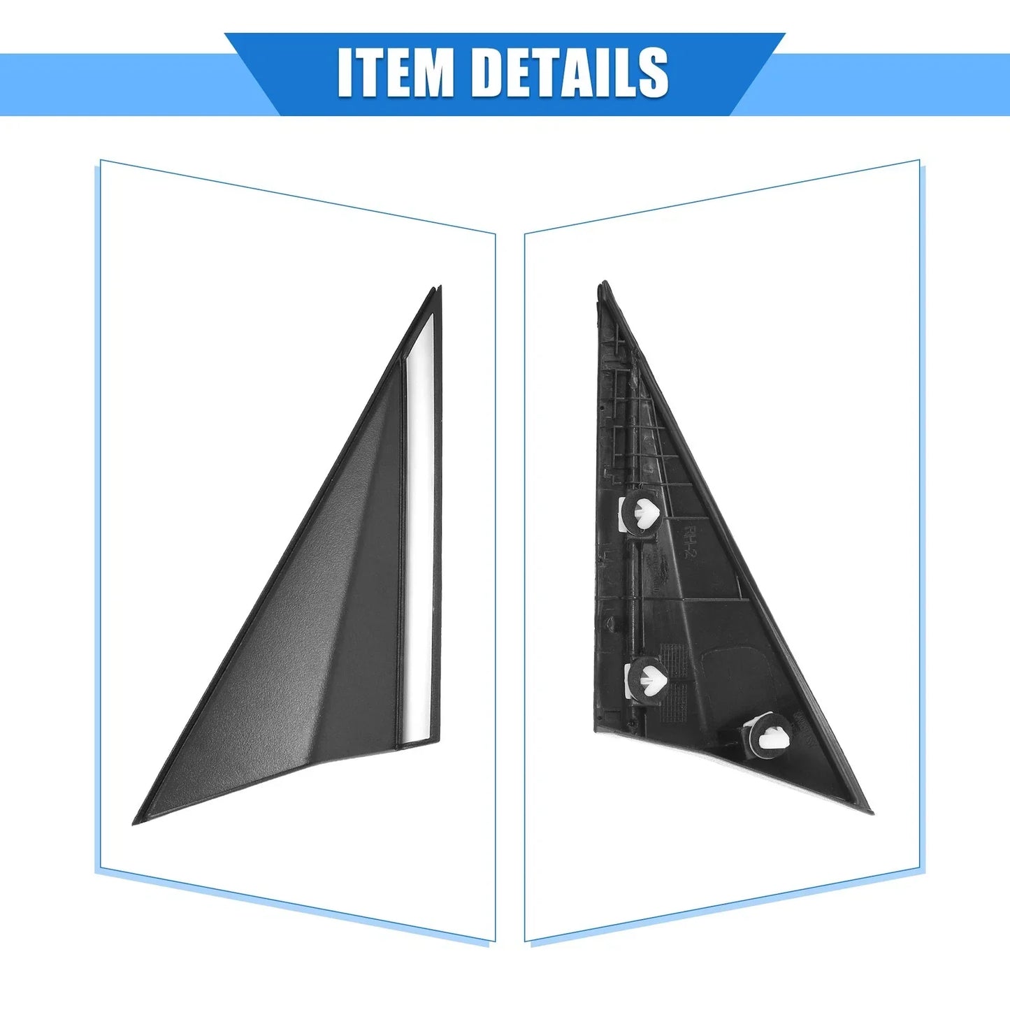 Right Mirror Corner Triangle Fender Cover for Hyundai Elantra (2017-2023)