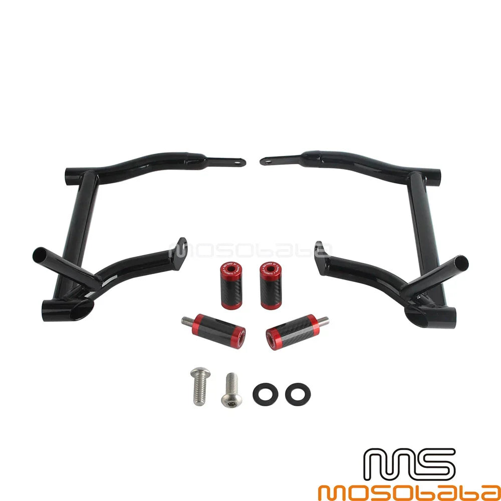 Saddlebag Guard Highway Crash Bar & End Tube Sliders for Harley Touring (2014-2023)