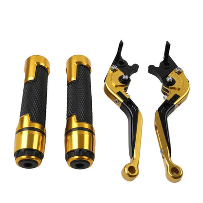 Gold Extendable Brake Clutch Levers & Handlebar Grips for Kawasaki Z900RS