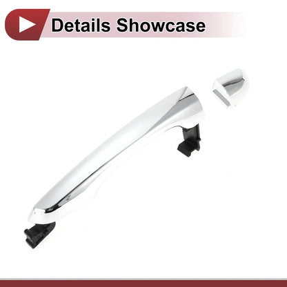 Car Door Handle Grip for Hyundai Elantra Rear Left (2020) Silver Tone