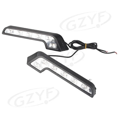 6-LED Daytime Running Lights Universal Euro Style 7-Tube Pair