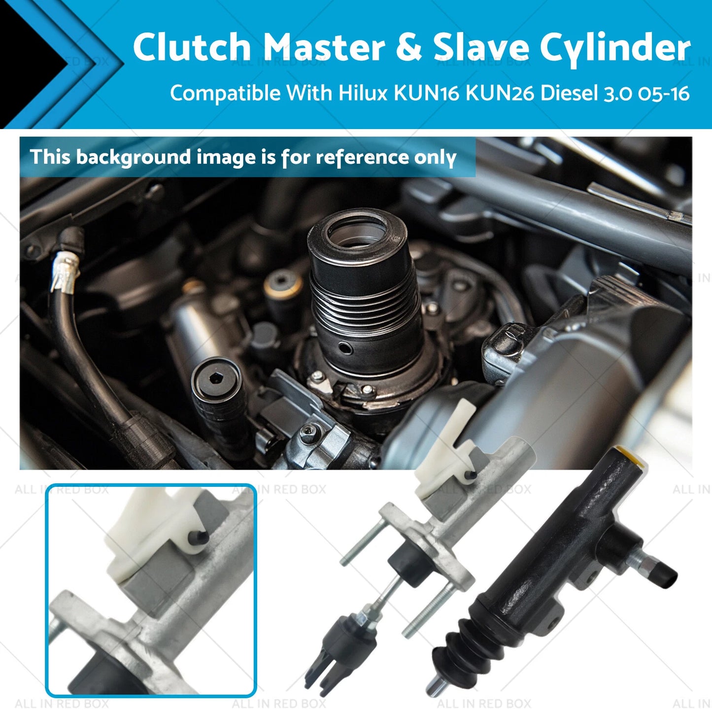 Clutch Master Slave Cylinder Set for Toyota Hilux KUN16R Diesel (2005-2015)