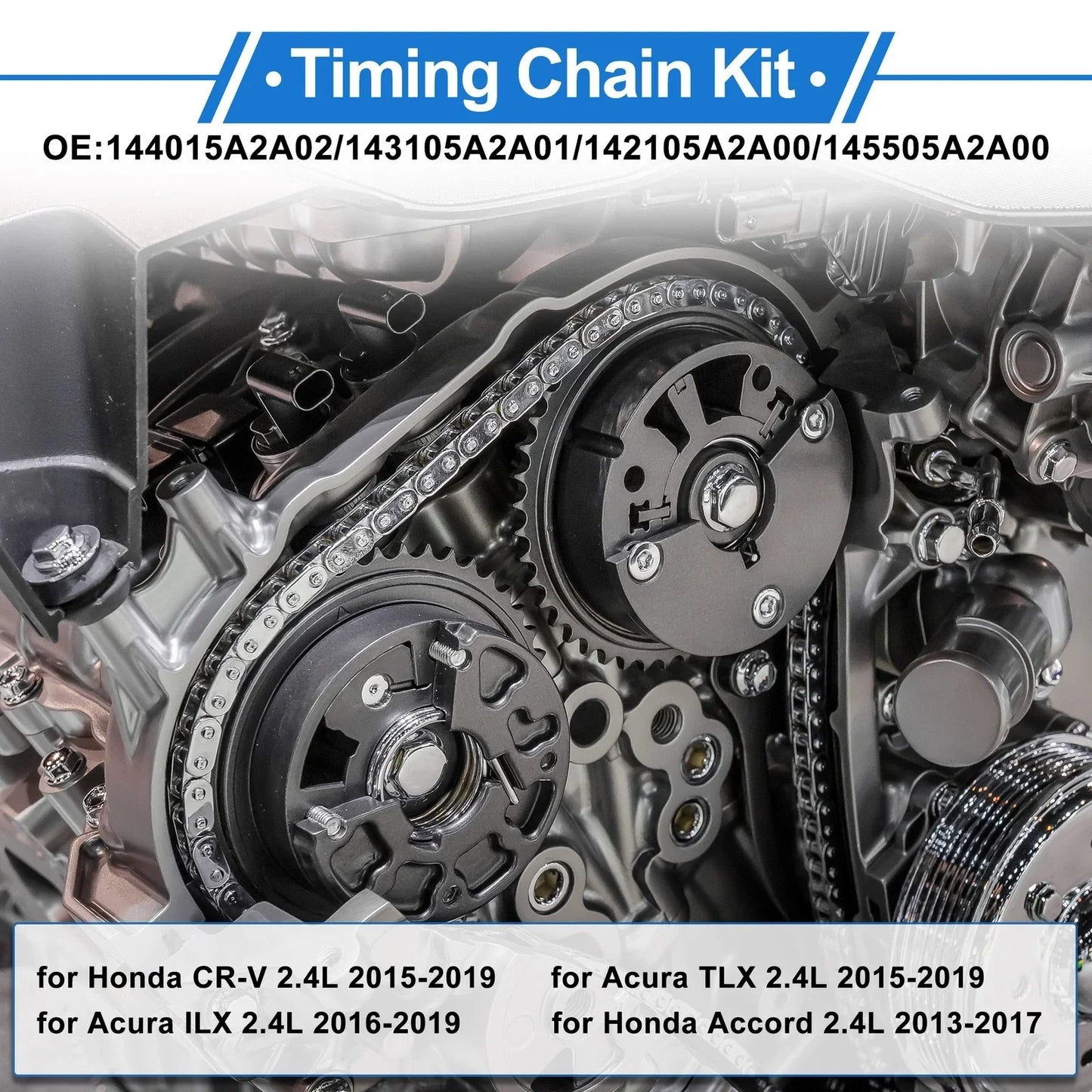 Timing Chain Kit for Honda CR-V Accord 2015-2017 (2 x Items)
