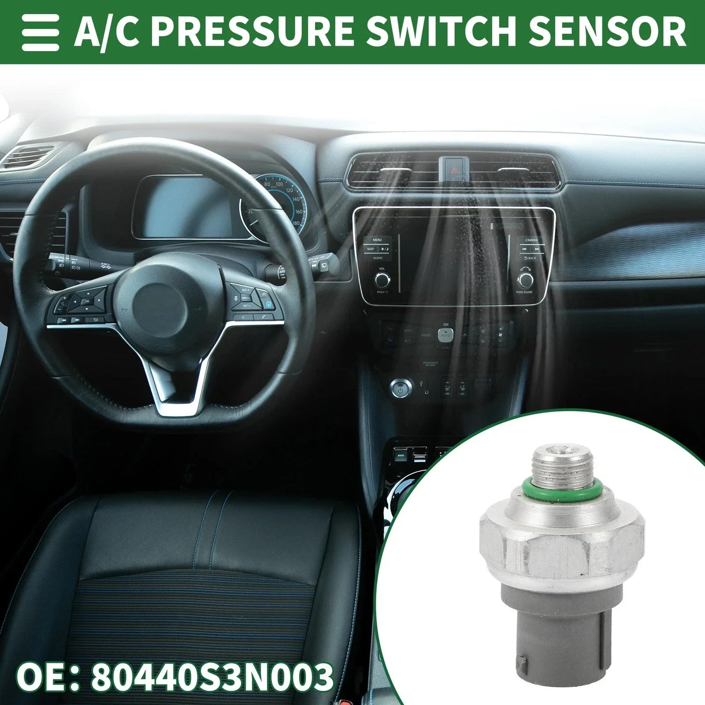 A/C Pressure Switch Sensor for Honda CR-V 2.4L (2002-2006) 1 x Pcs