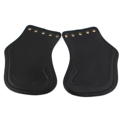 Black Leather Heat Saddle Shield Deflector for Harley Sportster