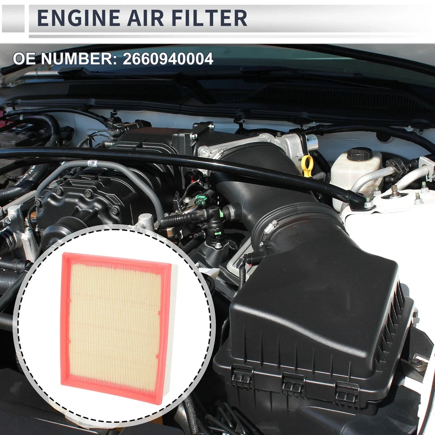 Car Engine Air Filter for MERCEDES-BENZ A-CLASS (2004-2012) - 1 x Filter