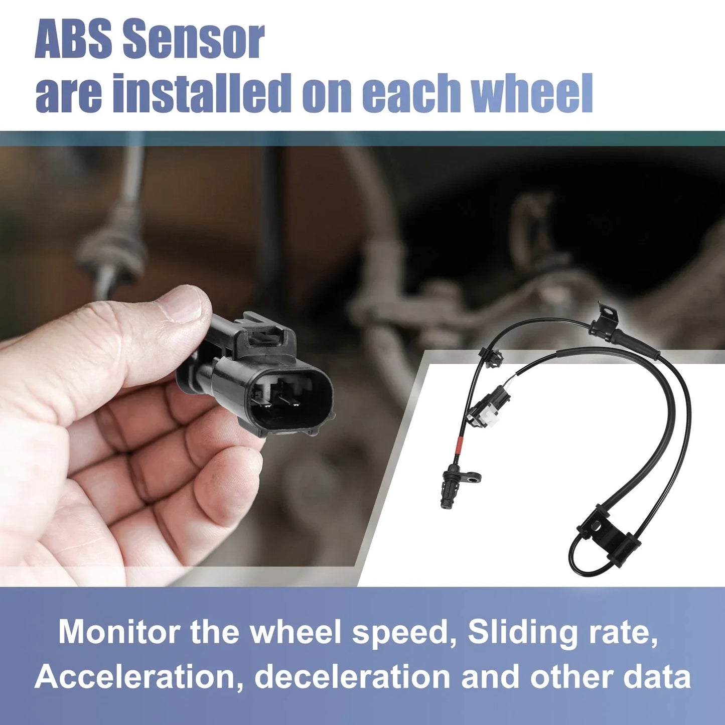 Front Right ABS Wheel Speed Sensor for Hyundai Sonata (2011-2014)