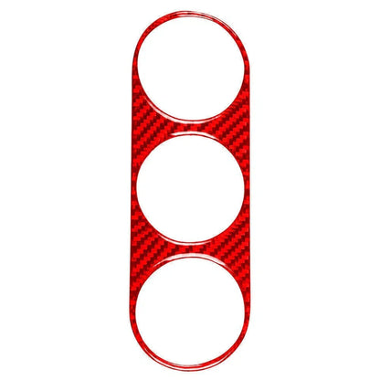 Red Carbon Fiber Air Conditioning Switch Panel Cover for Dodge Challenger (08-14)