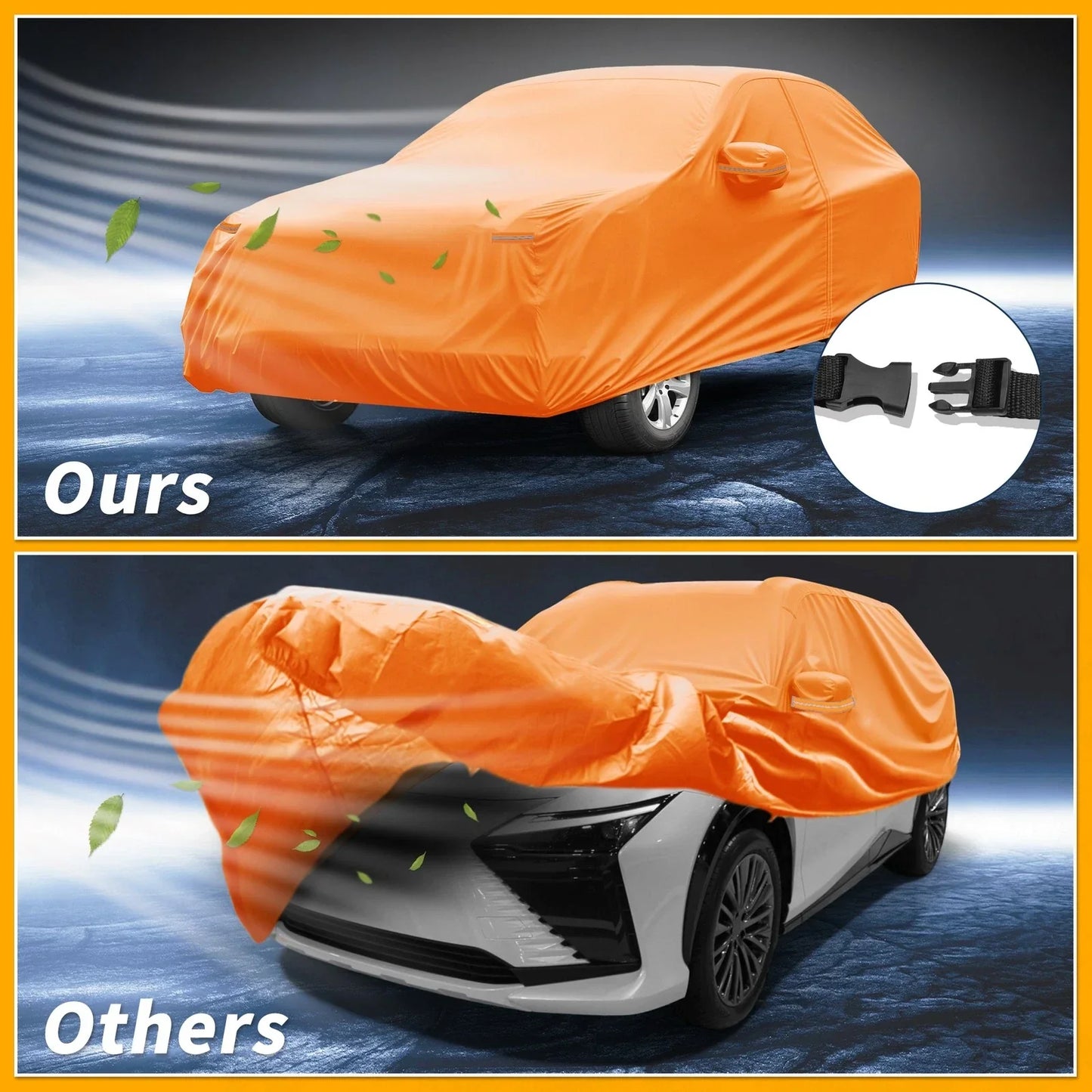 Waterproof All Weather Car Cover for Lexus RZ (2023) - 210D-PU with Zipper