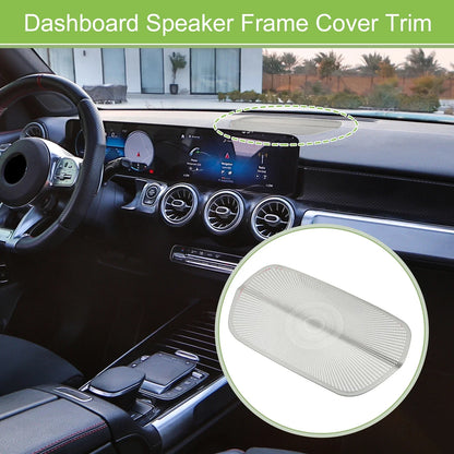 Dashboard Speaker Frame Cover Trim for Mercedes Benz GLB (2020-2022) Silver
