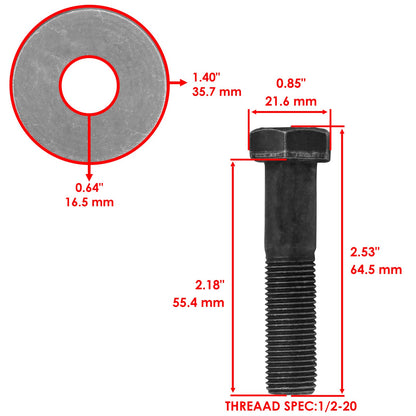 Deck Blade and Bolt Replacement for Toro Z149 Z150 Z153 (2007–2010)