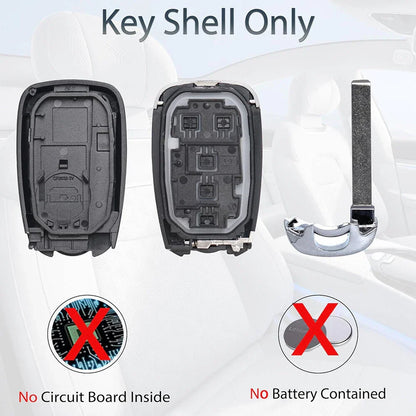 5 x Button Remote Control Key Housing Shell for Chevrolet Cruze Malibu Camaro