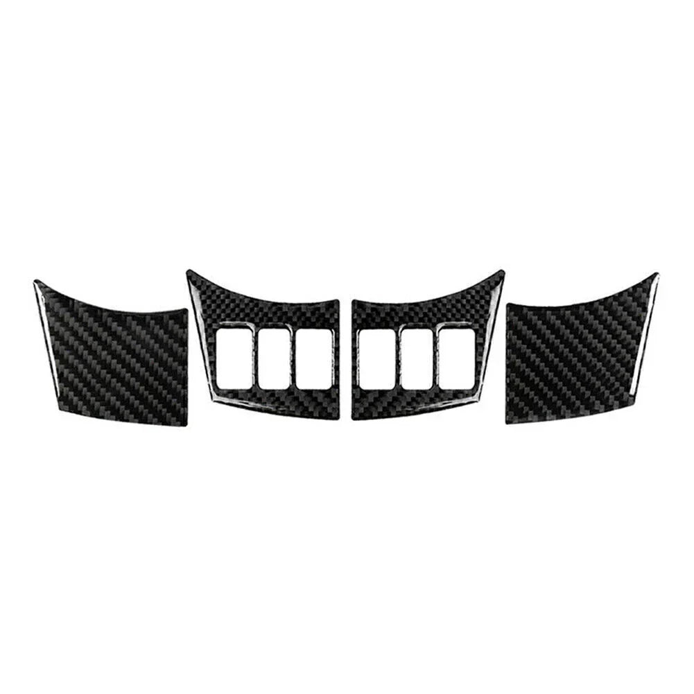 Carbon Fiber Steering Wheel Panel Cover for Nissan 350Z (2006-2009) 4Pcs