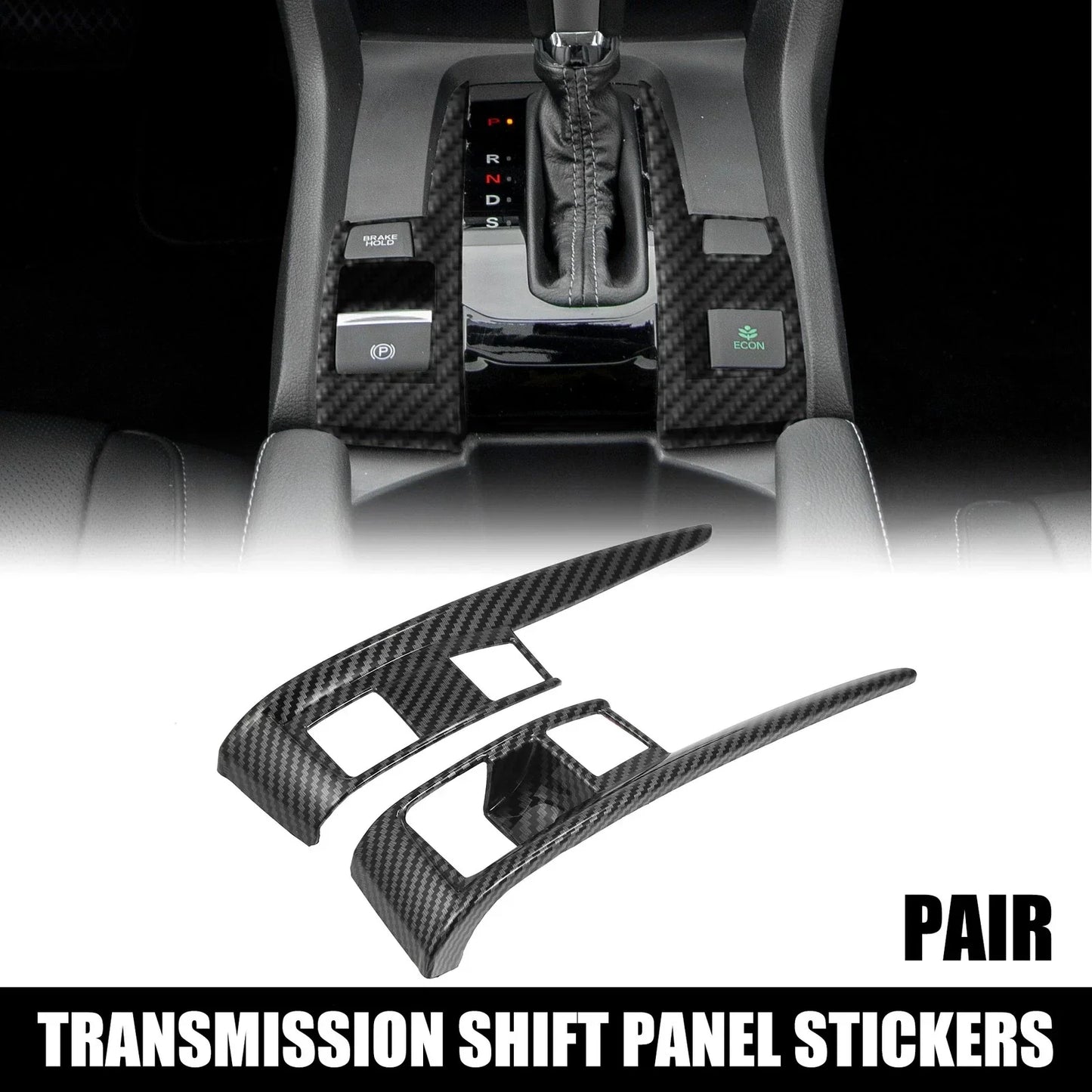Gear Boots Trims for Honda Civic 2016-2021 (2 x Stickers)