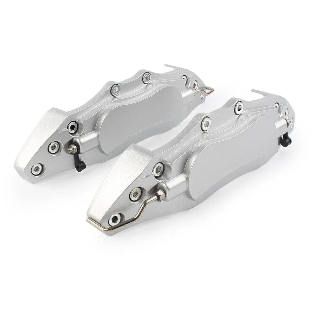 Universal Silver 3D Style Car Disc Brake Caliper Covers for Front/Rear