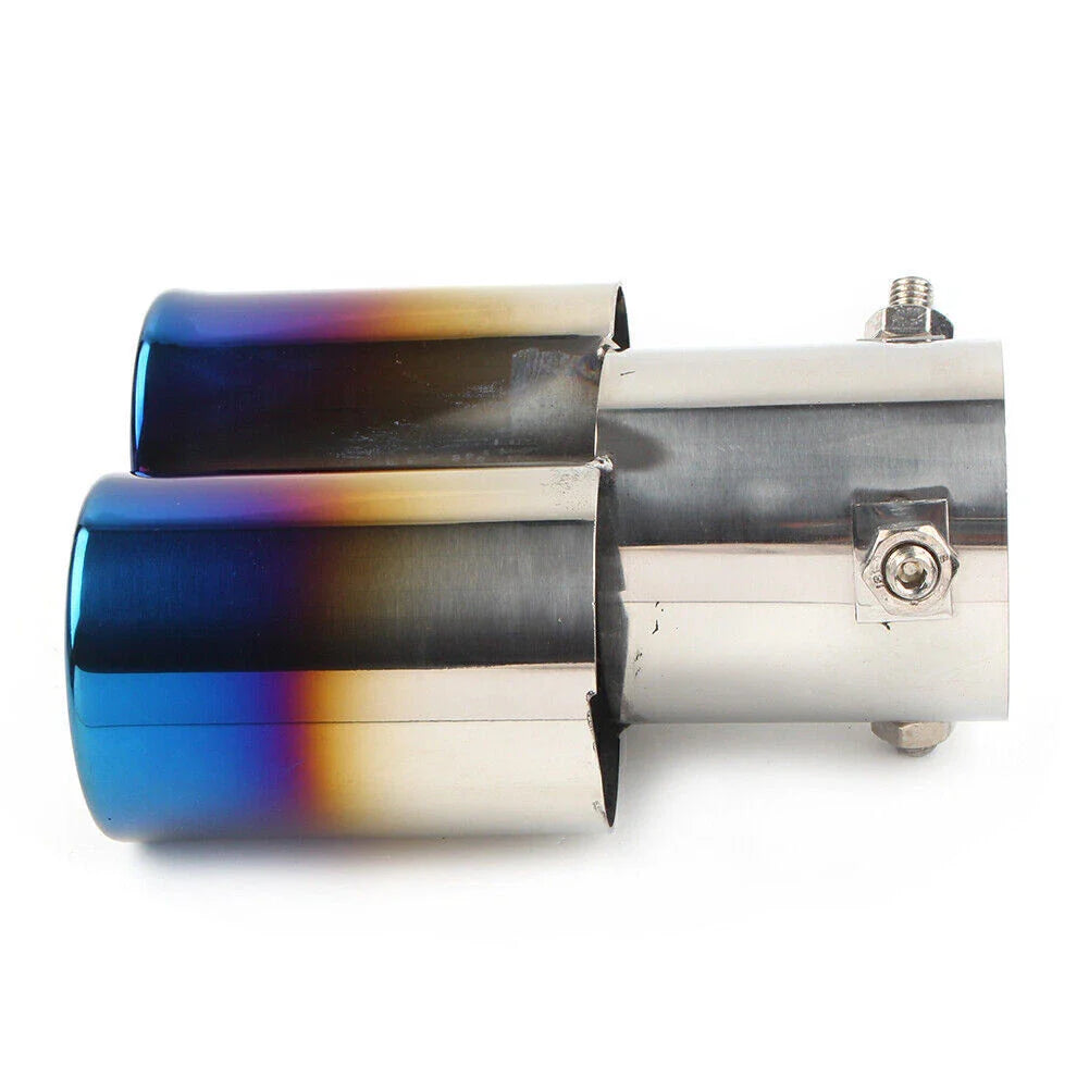 Stainless Steel Dual Exhaust Pipe Tail Muffler Tips for Car Accessories