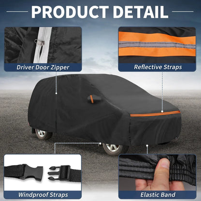 Waterproof PEVA Cotton Car Cover for Hyundai i30 (2011-2021) with Zipper