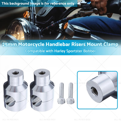 25mm Motorcycle Handlebar Risers Mount Clamp for Harley Sportster