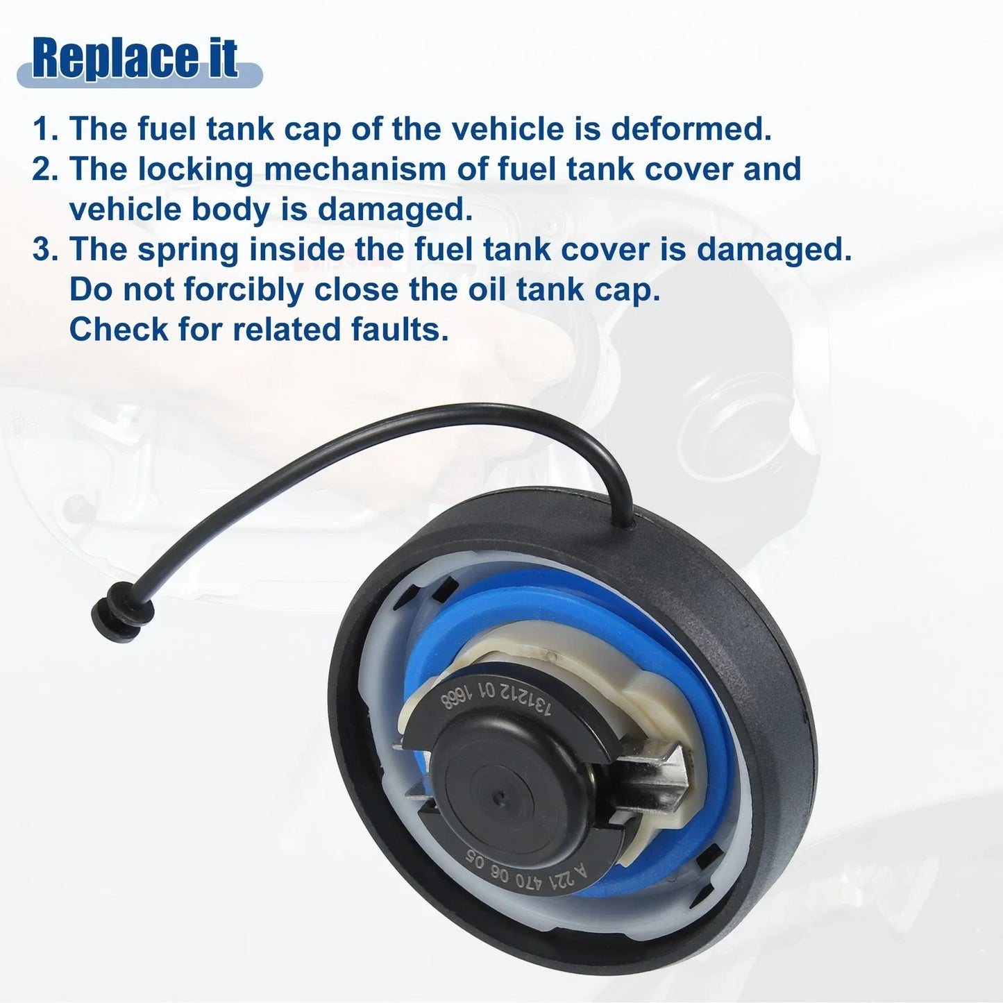 Gas Fuel Tank Cap for Mercedes-Benz C300 (2014-2019)