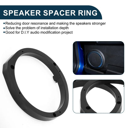 6.5" Speaker Spacer Rings for Honda Civic  - 2 x Tweeter Spacers