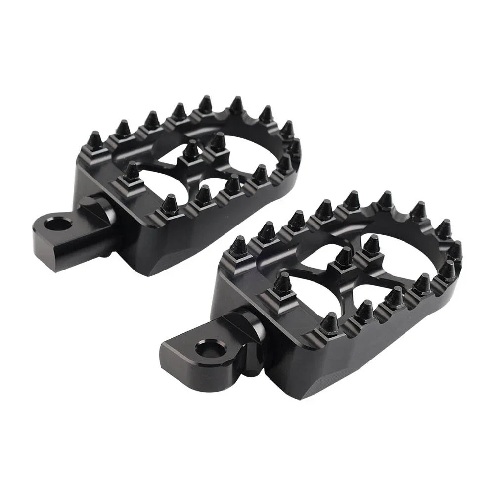 CNC Wide Fat Foot Pegs for Harley Dyna, Sportster, Fatboy