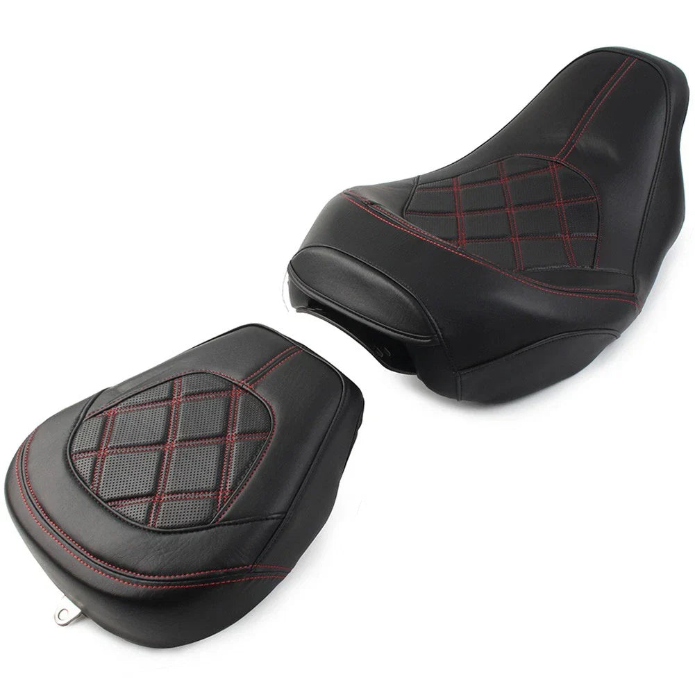 Suture Driver Passenger Seat for Harley Touring Road Glide (2009-2022) Red