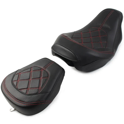 Suture Driver Passenger Seat for Harley Touring Road Glide (2009-2022) Red