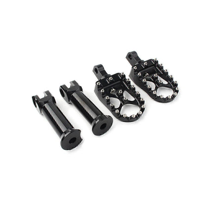 Black Rear Passenger Foot Pegs with Bracket for Harley Softail Street Bob (2018-2020)