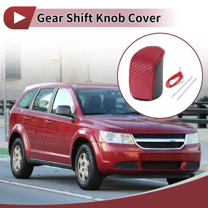 Car Gear Shift Knob Cover for Dodge Journey (2011-2020) - Black Red