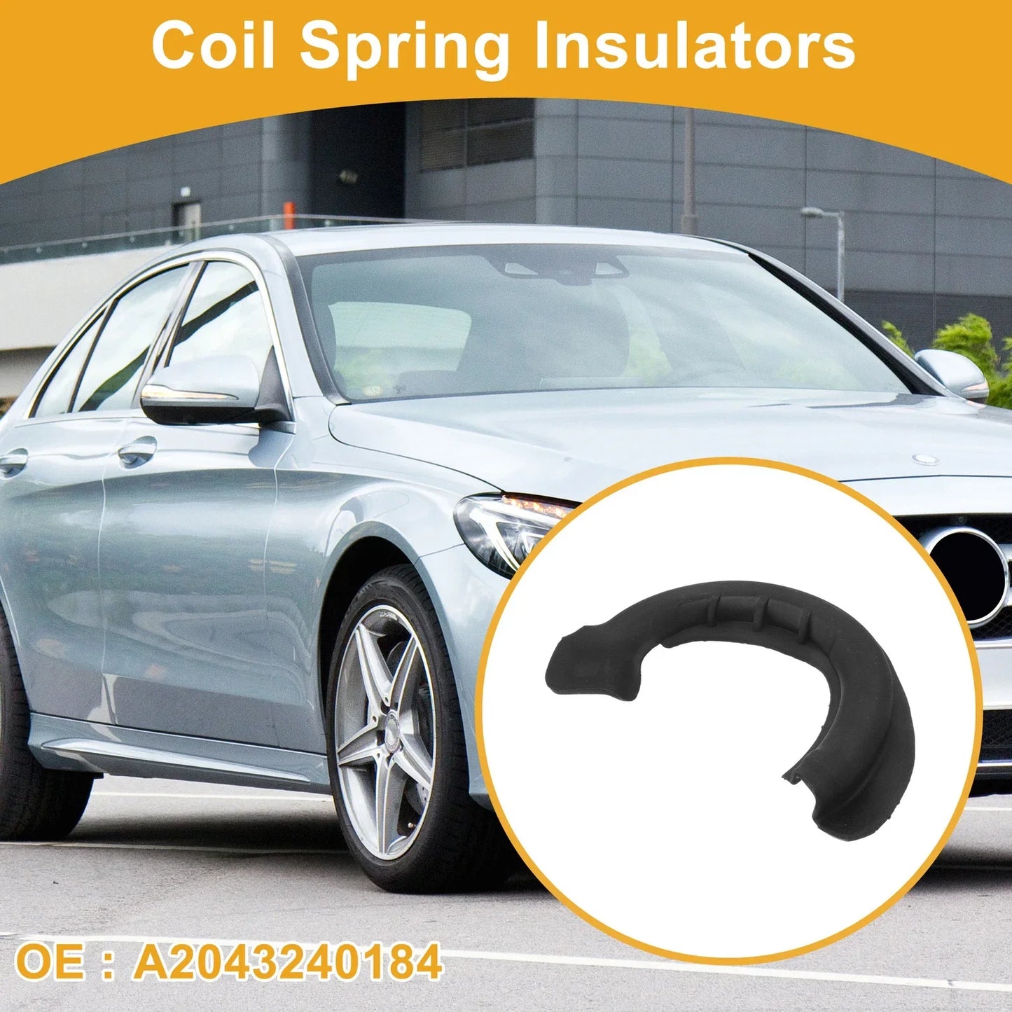 Coil Spring Insulators for Mercedes-Benz C250 2012-2015 (A2043240184)