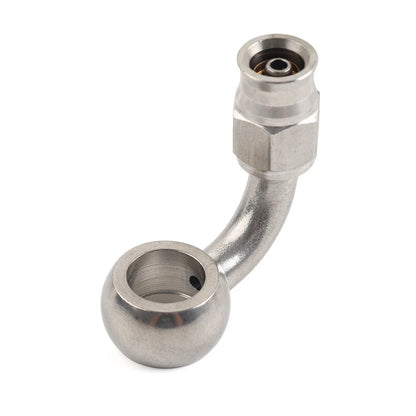 10.2mm Stainless Steel AN-3 90 Degree Eye Banjo Hose Ends for Motorcycle