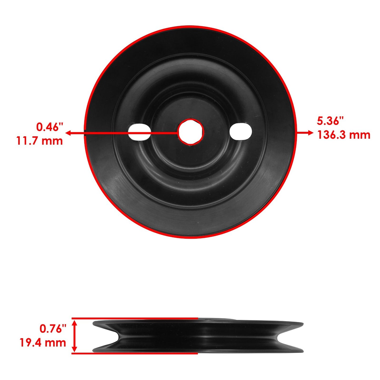 38 Inch Deck Spindle Assembly with Pulley for John Deere X300 (2012–2022)