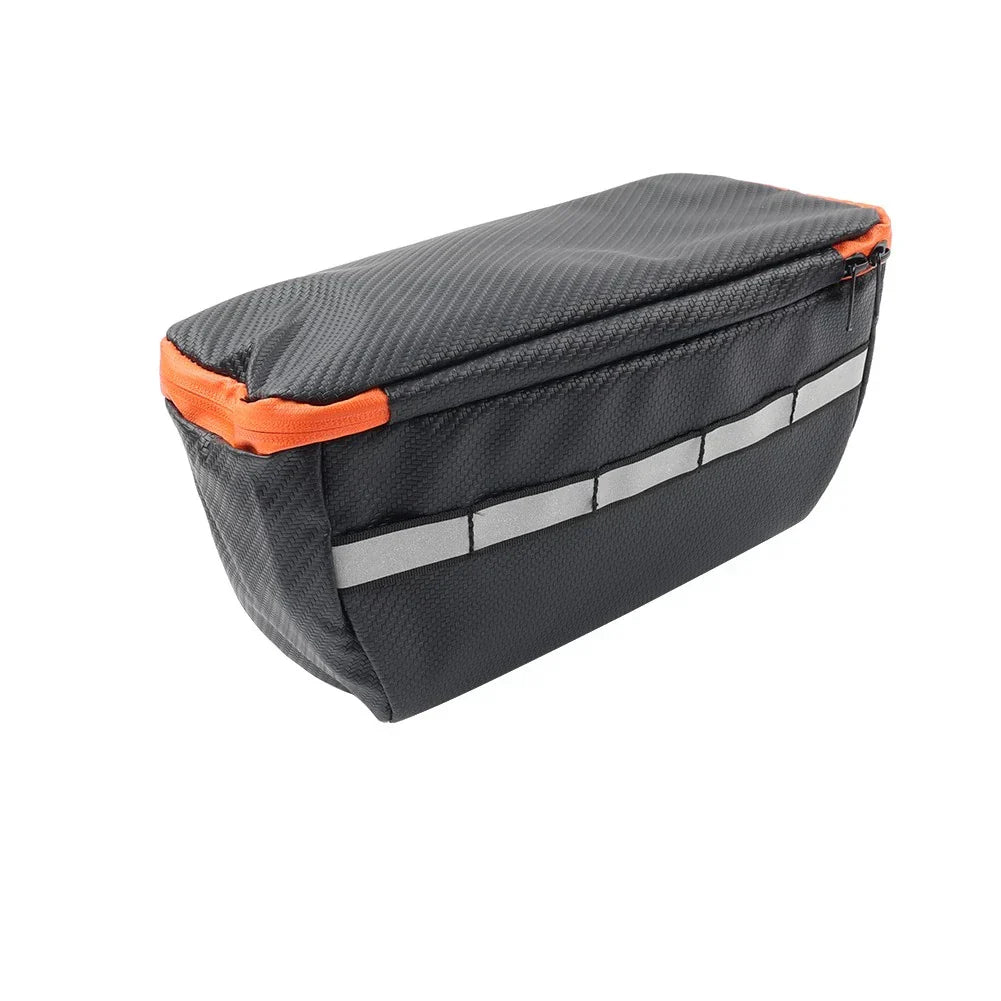 Universal Motorcycle Front Head Bag - Two-Color Black