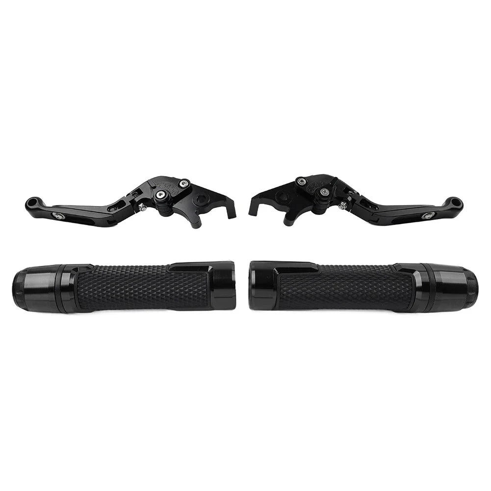 Black Extendable Brake Clutch Levers Grips for BMW R1200GS ADV (2004-2018)