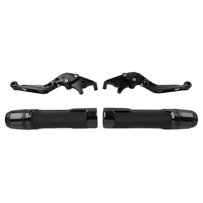 Black Extendable Brake Clutch Levers Grips for BMW R1200GS ADV (2004-2018)