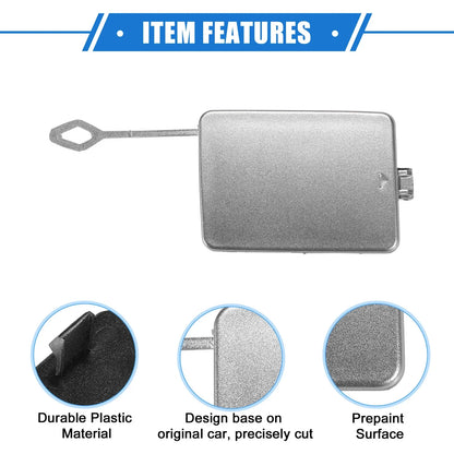 Front Bumper Tow Hook Eye Cap for Mercedes-Benz R350 (2006-2010) Silver Tone