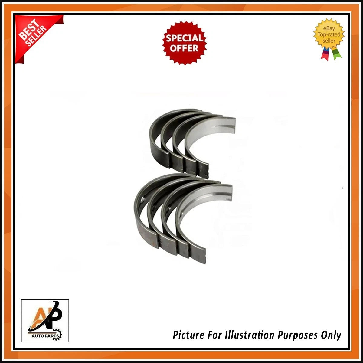 Crankshaft Main Bearings Set STD for Ford EcoBlue YL YF6 2.0L Diesel ()