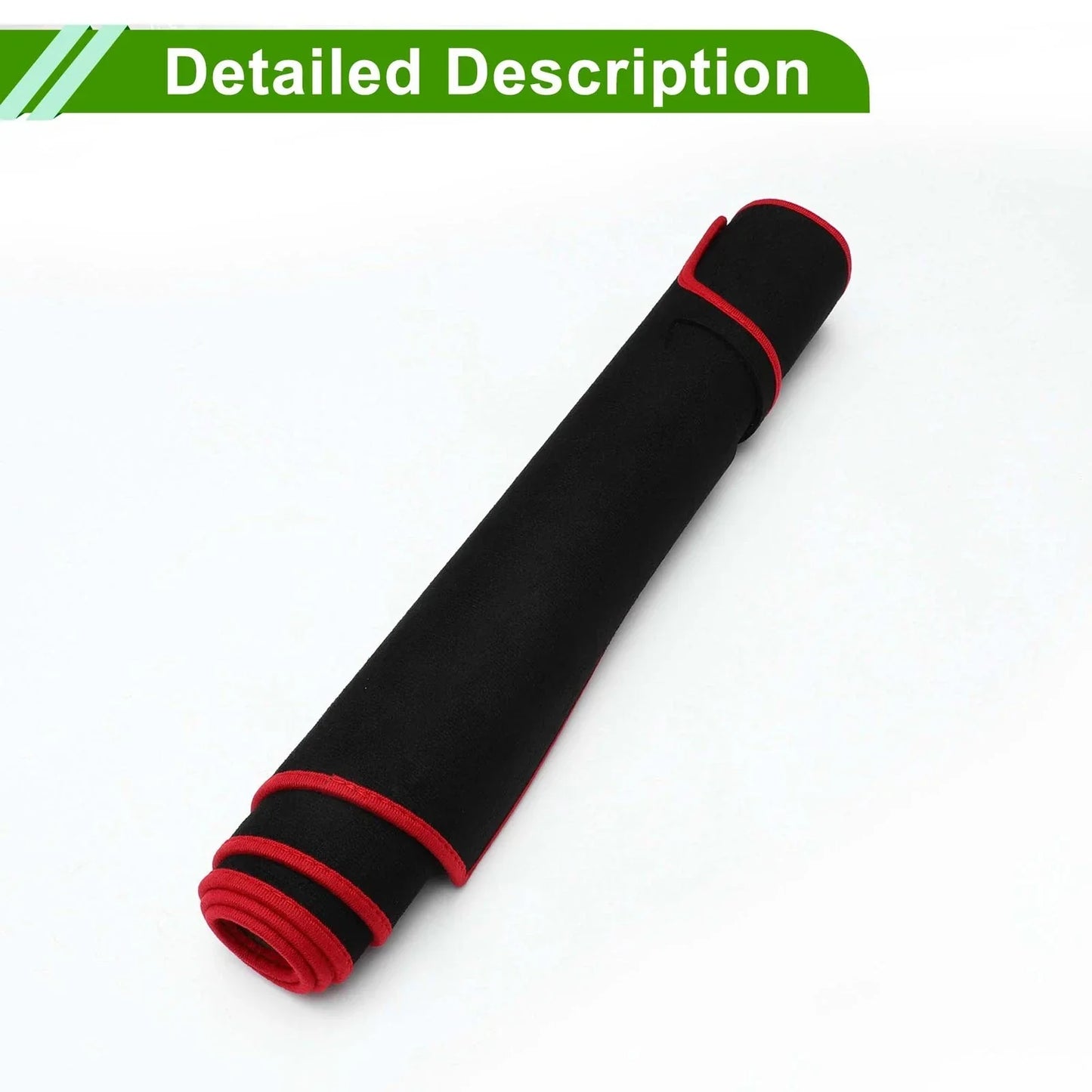 Dashboard Cover Mat for Honda Odyssey 2009-2014 Sun Protector Pad Black Red