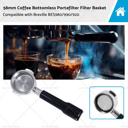 Bottomless Portafilter Filter Basket for Breville BES980/990/920 (2014-2023)