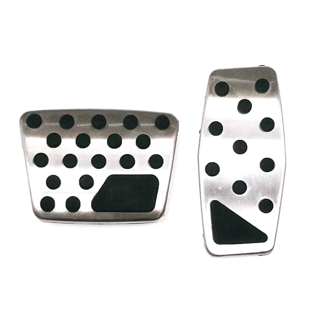 Steel Brake Gas Pedal Covers for Jeep Renegade, Compass & Fiat 500X (2015-2023)