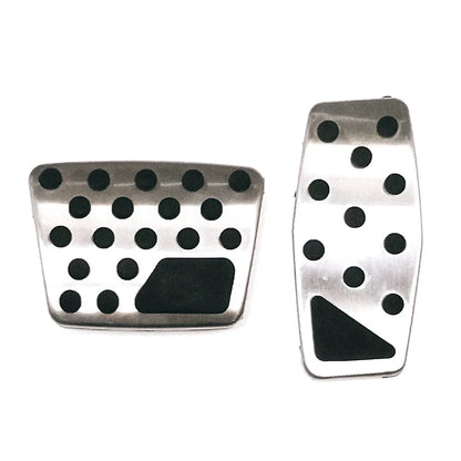 Steel Brake Gas Pedal Covers for Jeep Renegade, Compass & Fiat 500X (2015-2023)