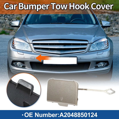 Front Car Bumper Tow Hook Cover for Mercedes-Benz C-Class (2015-2021)