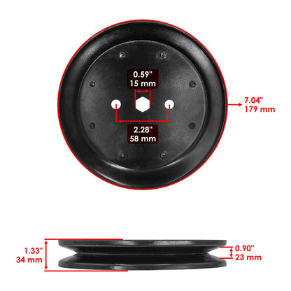 Deck Spindle Assembly with Pulley Replacement for John Deere GX (2006–2010)