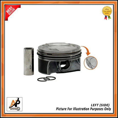 Engine Piston with Ring Left Side Replacement for Audi A4 A5 S4 TFSI (2008–2016)