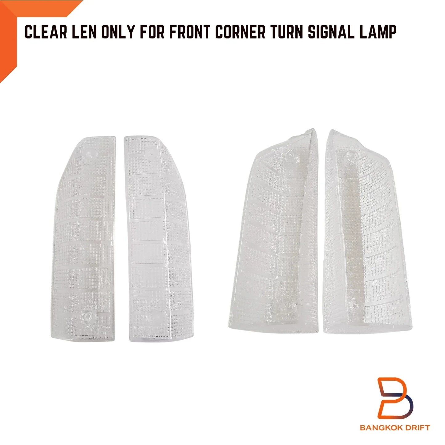 CLEAR Lens Front Corner Turn Signal Light for Toyota Hilux Ute (1978-1983)