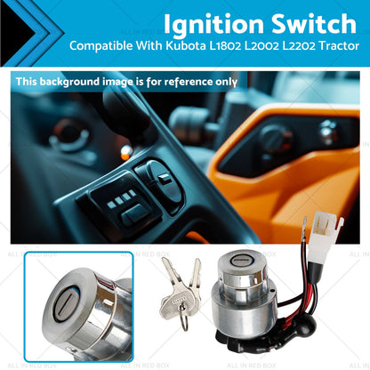 Ignition Switch & 2 Keys for Kubota L1802 L2002 L2202 Tractor