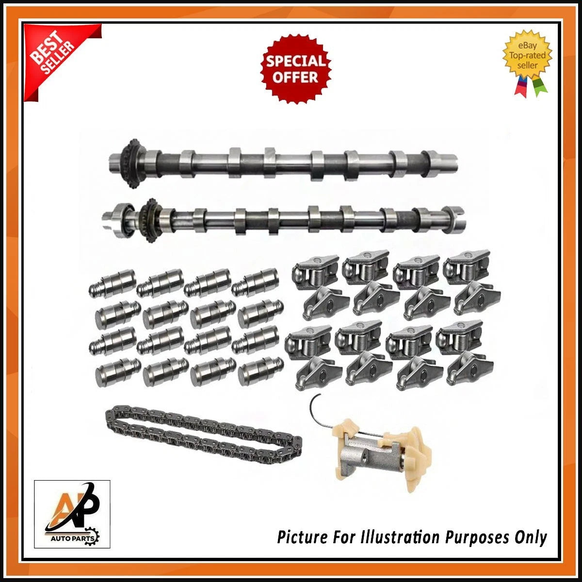 Engine Rebuild Kit with Inlet Exhaust Camshafts for Peugeot 1.5 Diesel (2011–2020)