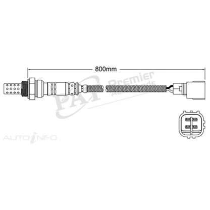 LH Post Cat Oxygen O2 Sensor for Landcruiser Prado GRJ150 V6 4.0L (2009-2015)