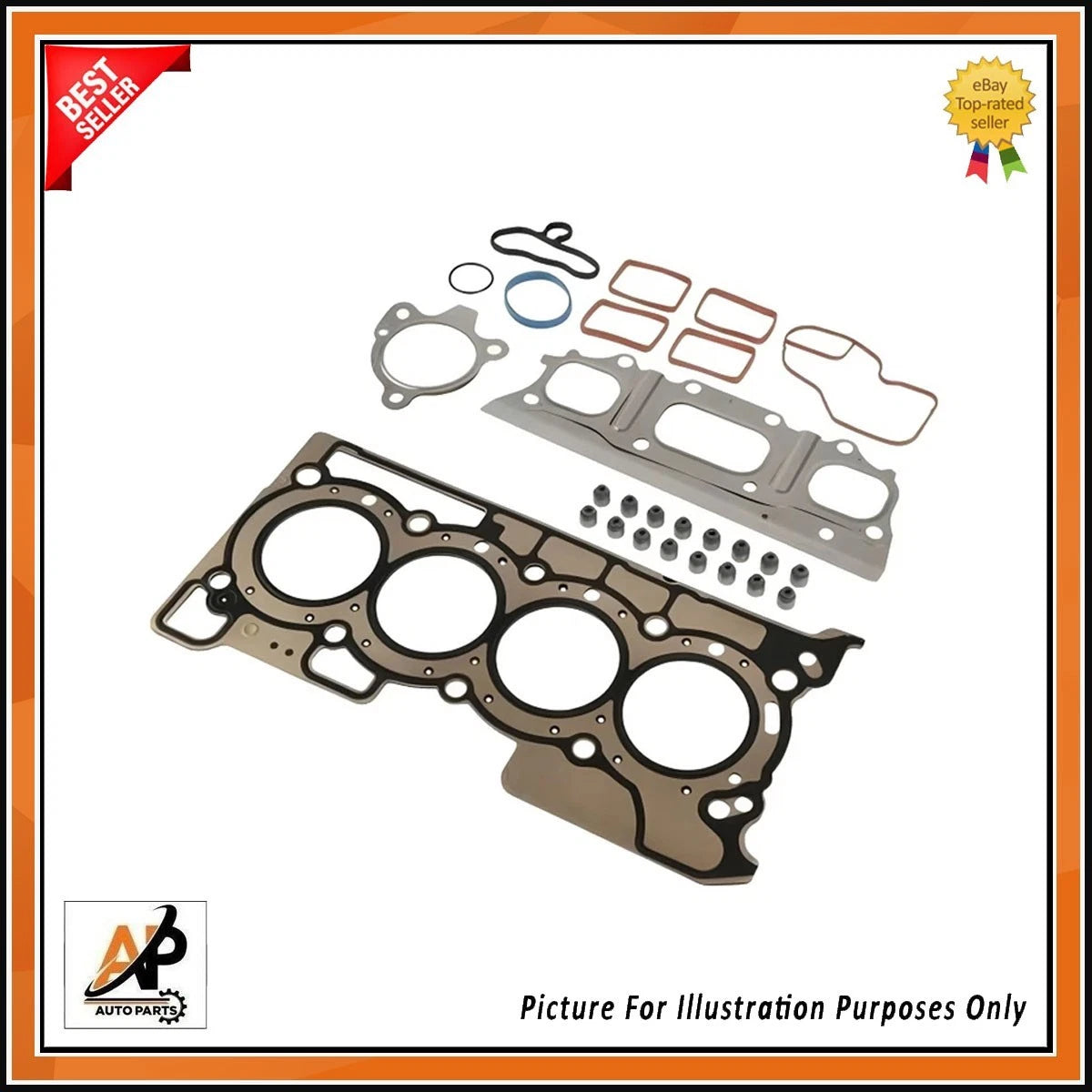 Cylinder Head Valve Bolt Gasket Kit Replacement for Nissan 1.2 DIG-T (2012–2019)