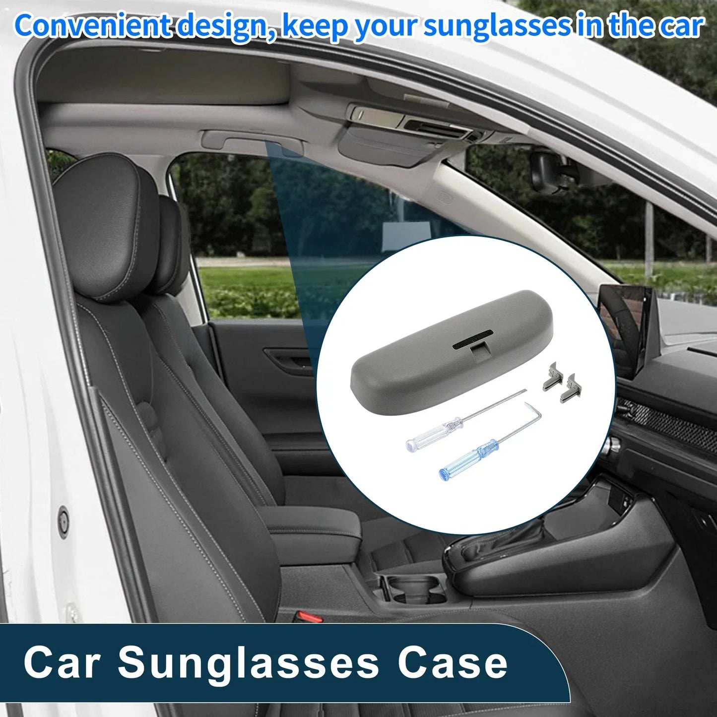 Sunglasses Case for Honda Civic Eyeglasses Holder Storage Box (2016-2023)